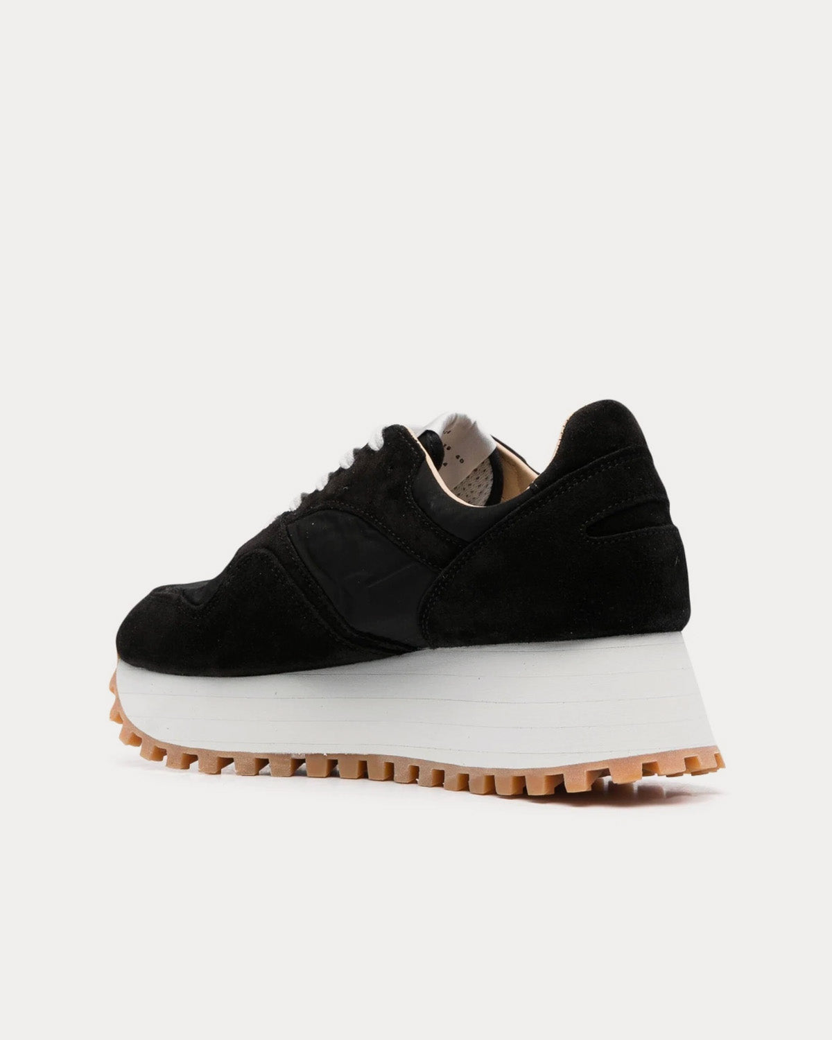 Comme des Garçons x Spalwart Marathon Suede Platform Black Low Top Sneakers - 3