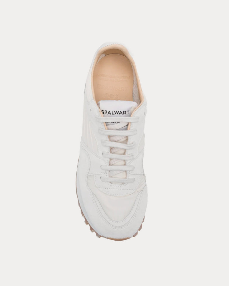 Comme des Garçons x Spalwart Marathon Suede Platform White Low Top Sneakers - 2