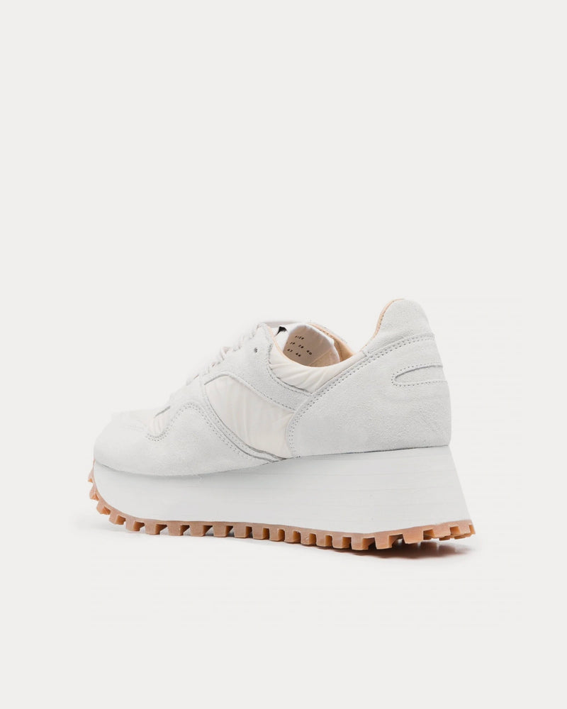 Comme des Garçons x Spalwart Marathon Suede Platform White Low Top Sneakers - 3