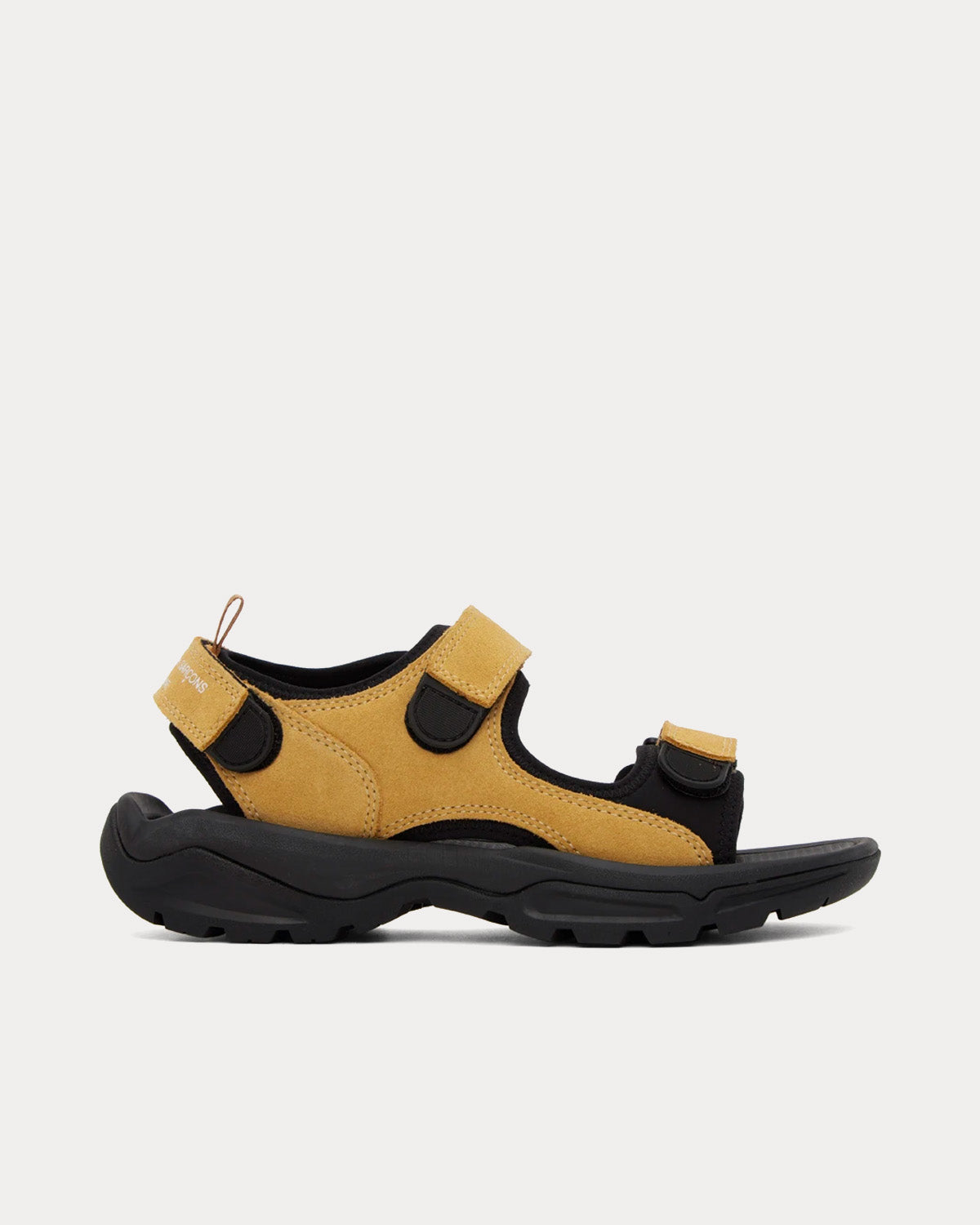 Comme des Garçons Homme Velcro Strap Suede & Neoprene Tan Sandals - 1