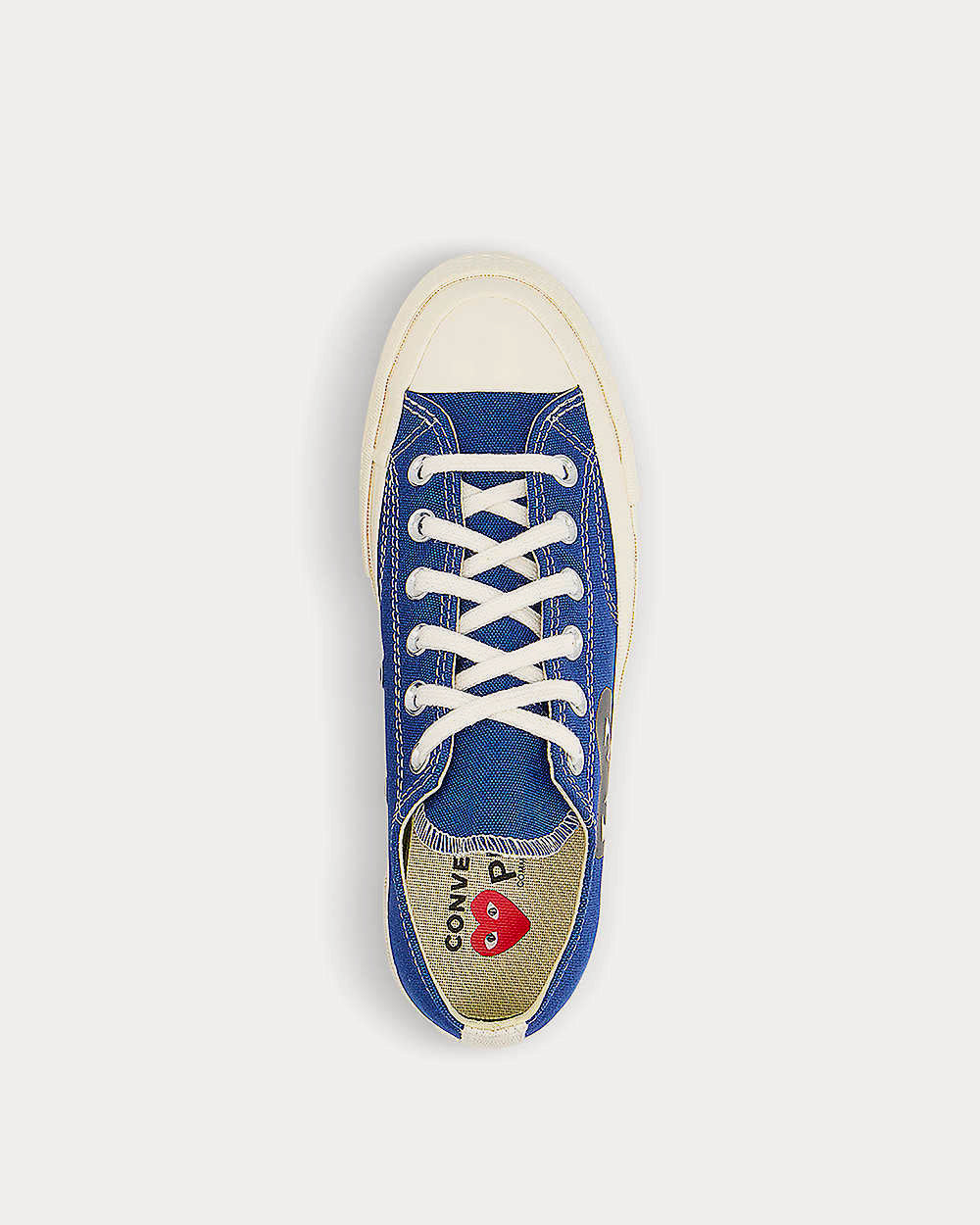 Converse x Comme des Garçons PLAY Chuck 70 Half Heart Blue Low Top Sneakers - 2