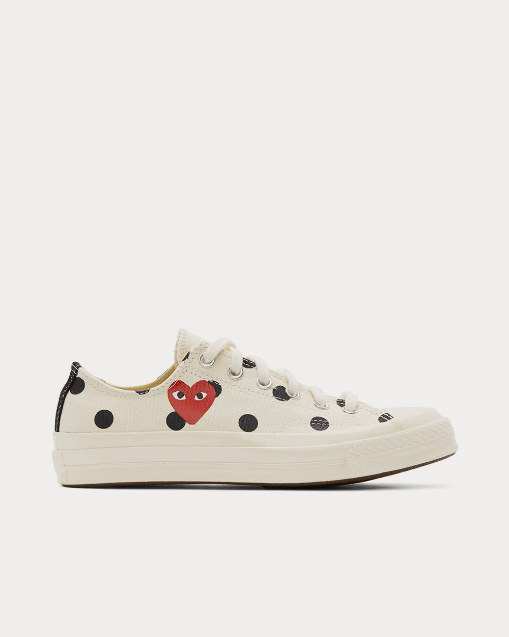 Cdg play converse white low on sale