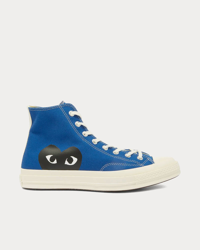 Converse x Comme des Garçons PLAY Chuck Taylor 1970s Blue High Top Sneakers - 1