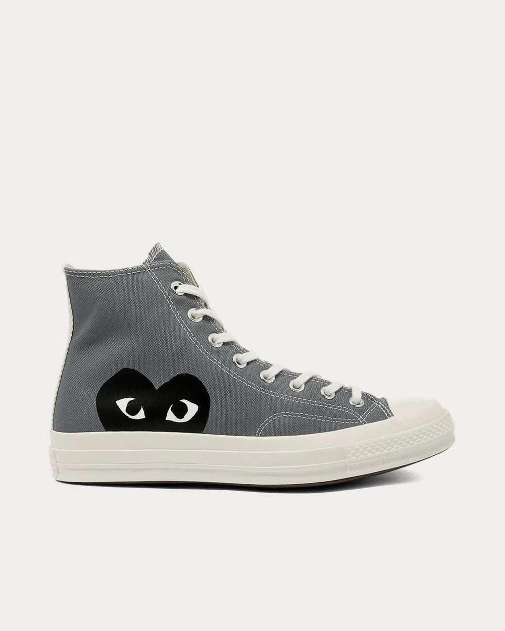 Converse x Comme des Garçons PLAY Chuck Taylor 1970s Grey High Top Sneakers - 1