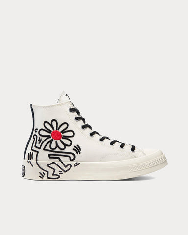 Converse x Keith Haring Chuck 70 Egret / Black / Red High Top Sneakers