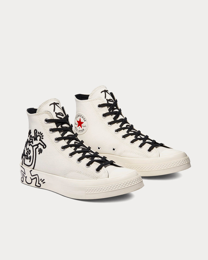 Converse x Keith Haring Chuck 70 Egret / Black / Red High Top Sneakers ...