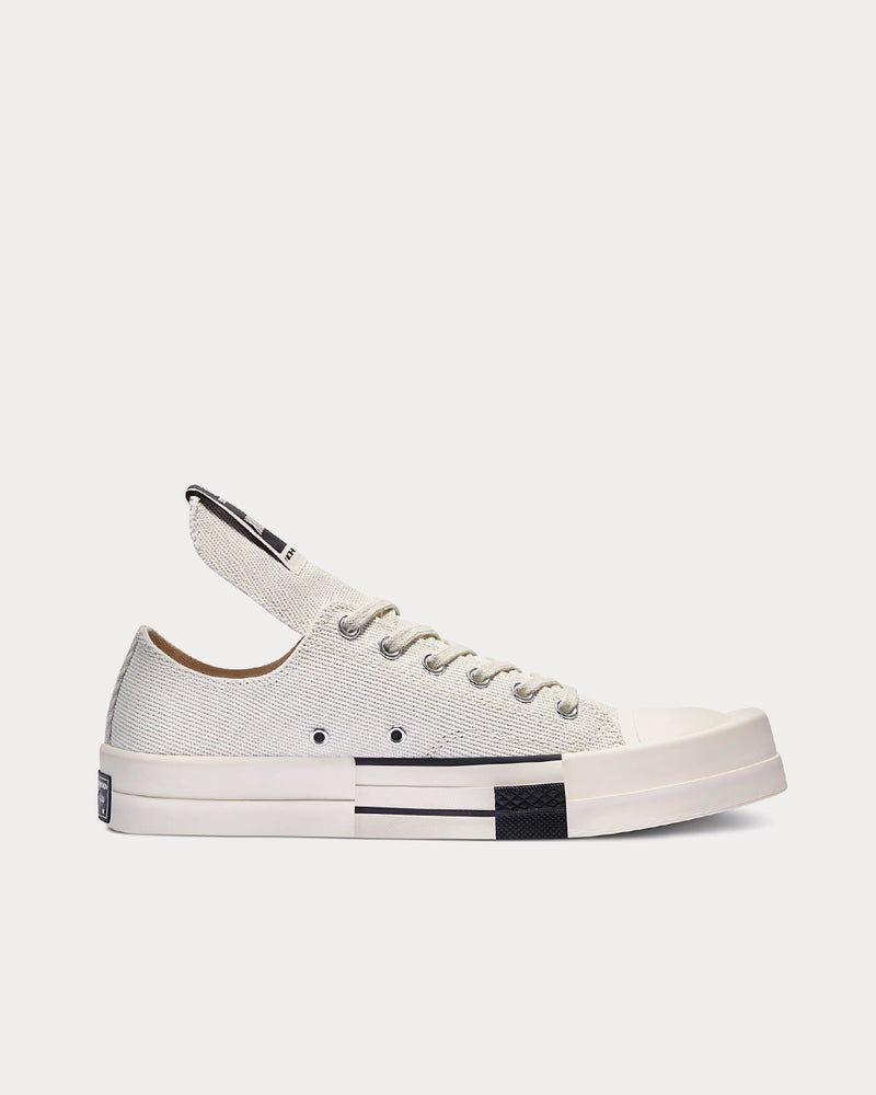 Converse x Rick Owens DRKSHDW Turbodrk Ox White Lilly Low Top Sneakers - 1