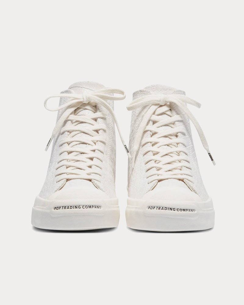 Converse x Pop Trading Company Jack Pursell Hi White High Top Sneakers - 3