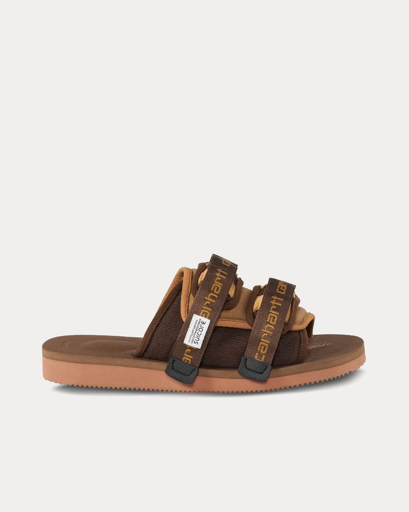 Suicoke x Carhartt Moto Hamilton Brown Slip Ons - 1