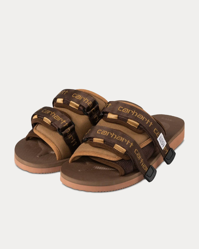 Suicoke x Carhartt Moto Hamilton Brown Slip Ons - 2