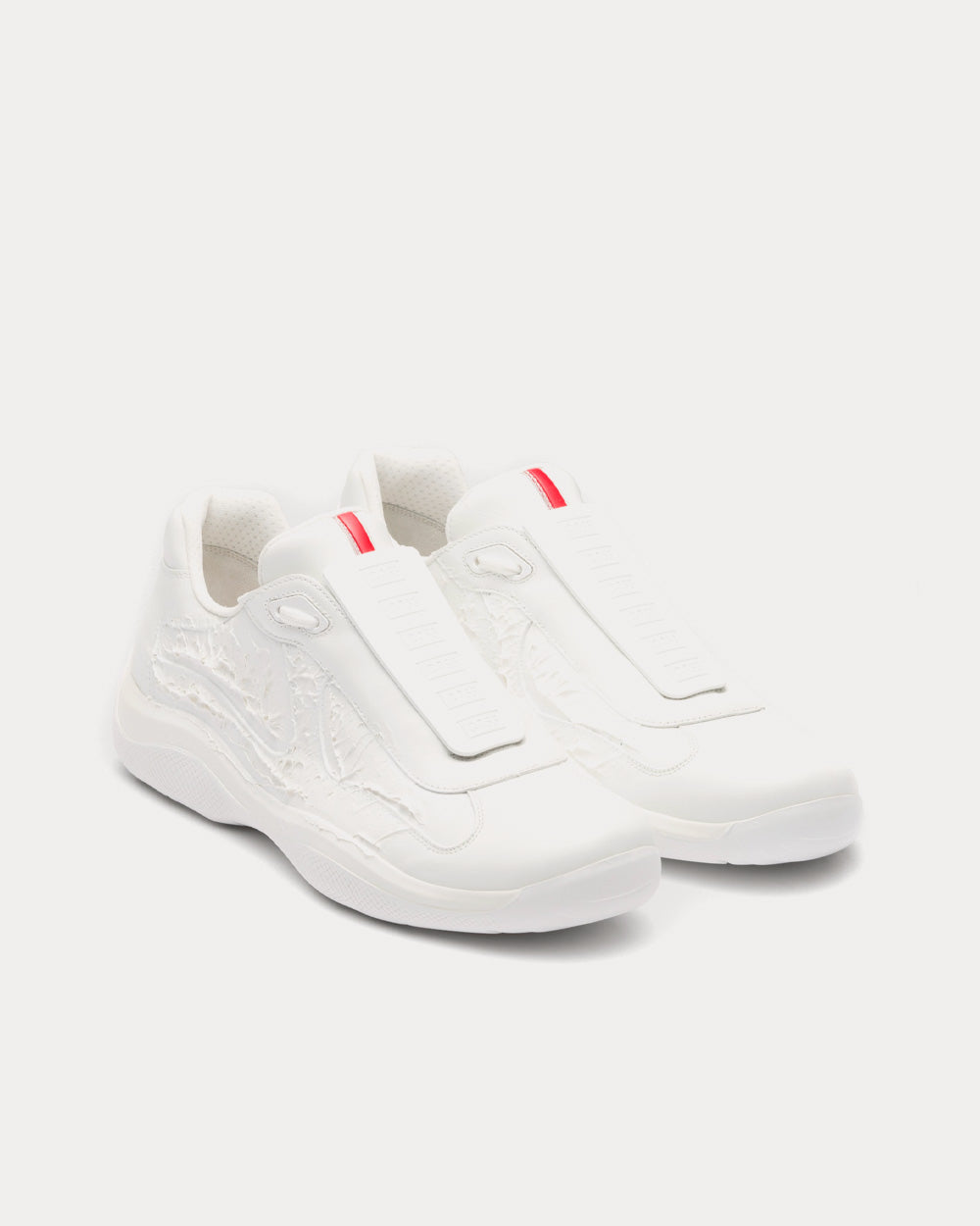 Prada x Cass America's Cup 'Att4ck' A1 Signal White Low Top Sneakers - 2