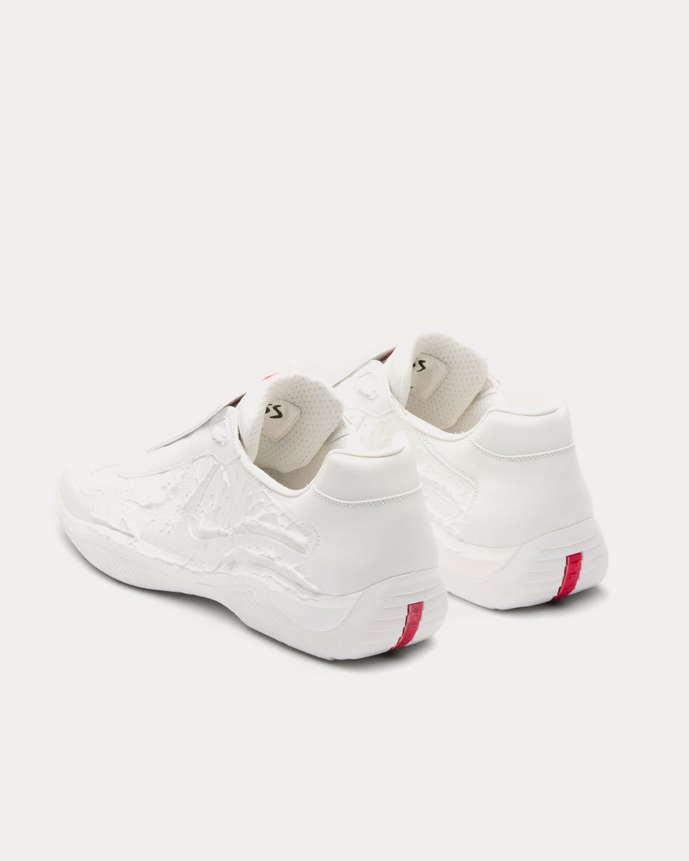 Prada x Cass America's Cup 'Att4ck' A1 Signal White Low Top Sneakers - 3