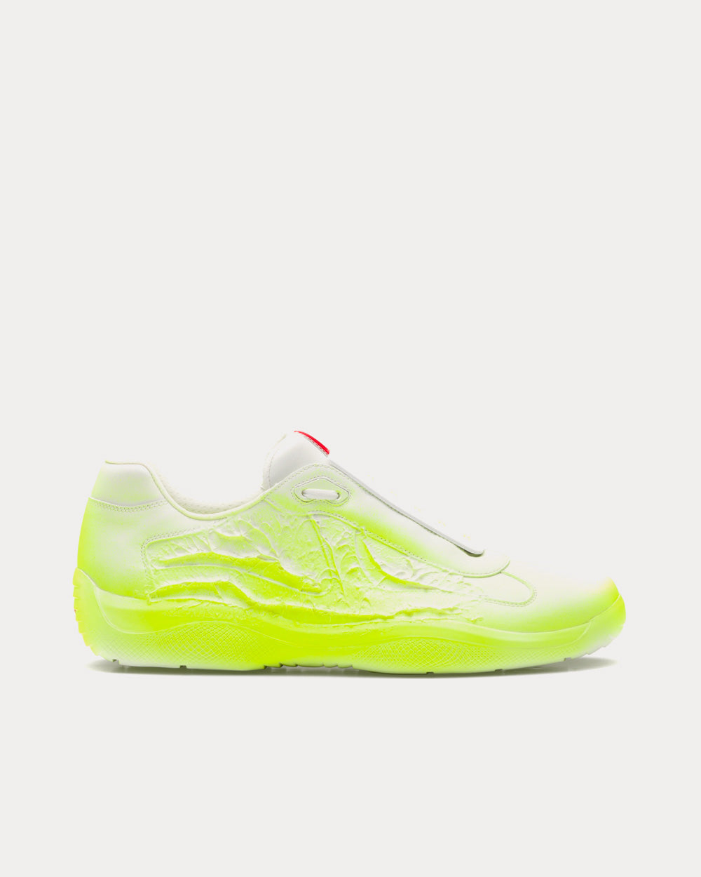 Prada x Cass America's Cup 'Att4ck' A2 Neon Yellow Low Top Sneakers - 1