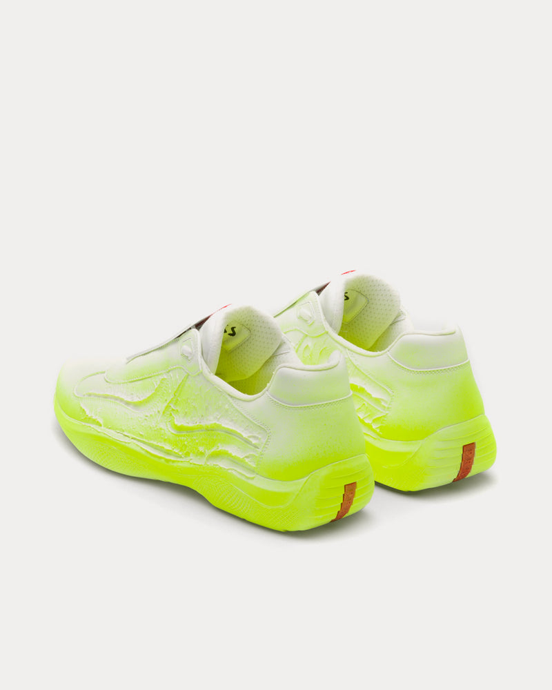 Prada x Cass America's Cup 'Att4ck' A2 Neon Yellow Low Top Sneakers - 3