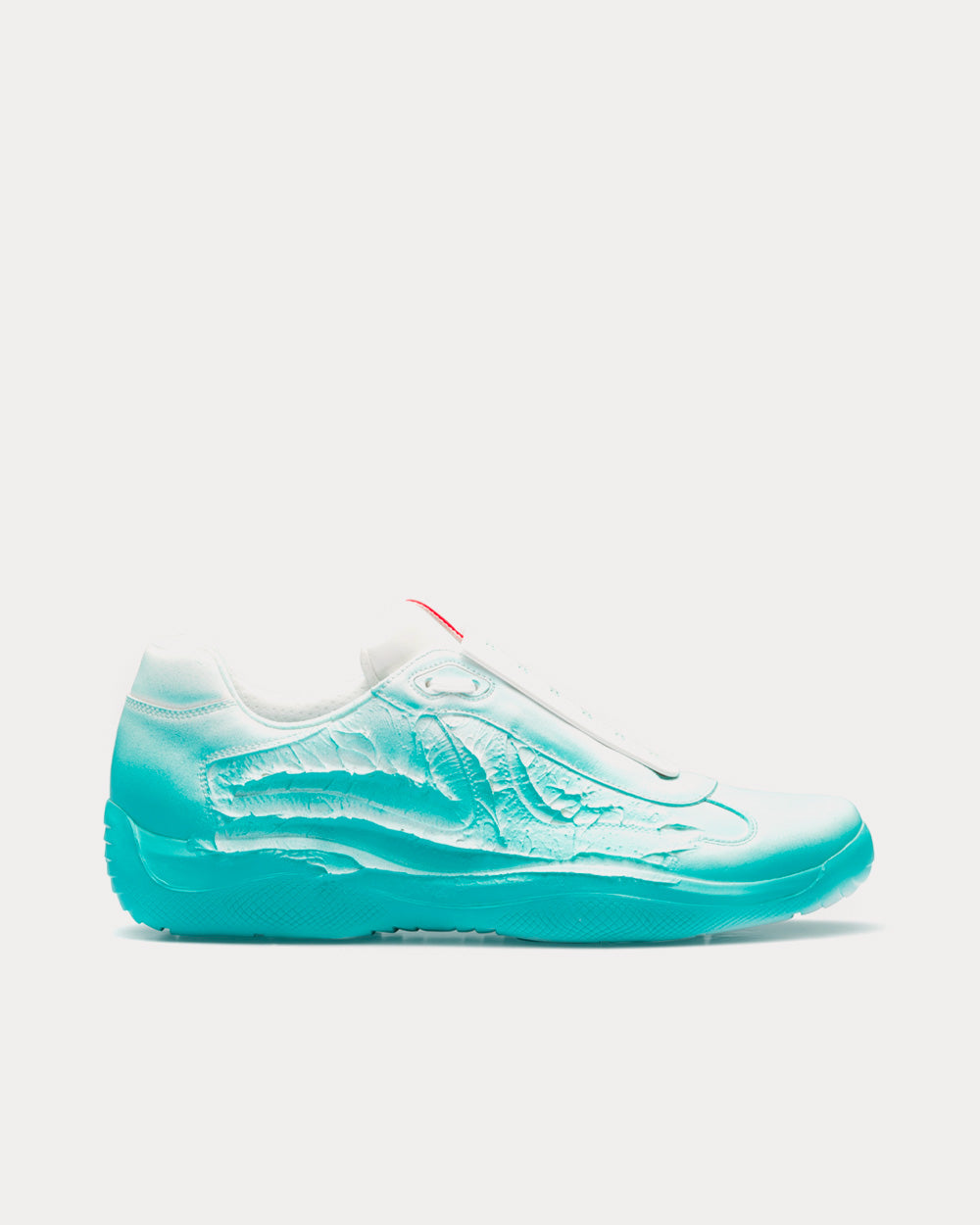 Prada x Cass America's Cup 'Att4ck' A3 Neon Turquoise Low Top Sneakers - 1