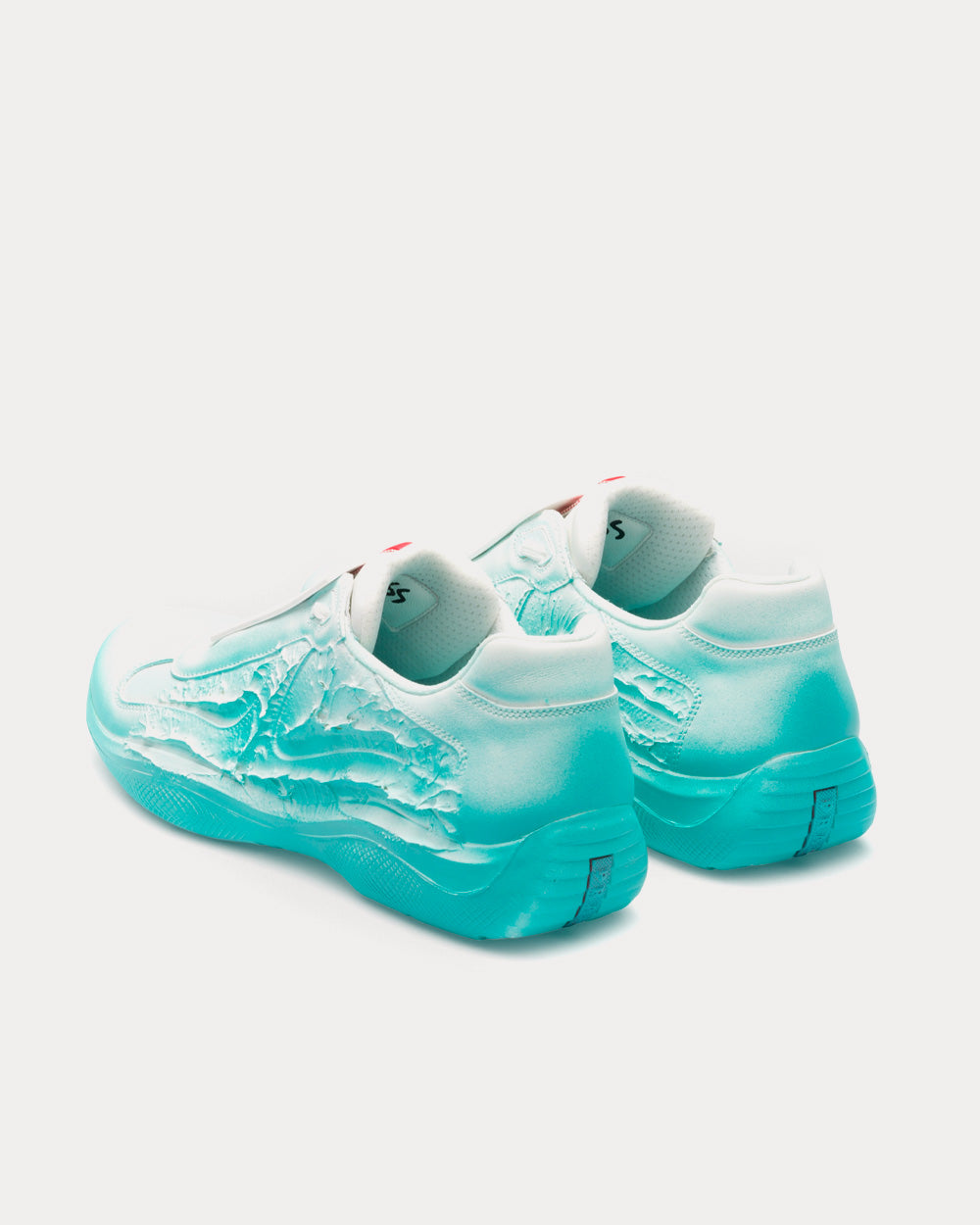 Prada x Cass America's Cup 'Att4ck' A3 Neon Turquoise Low Top Sneakers - 3