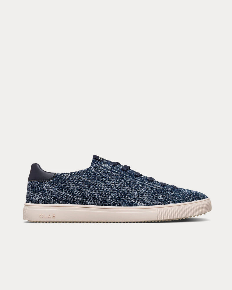 Clae BRADLEY KNIT X SEAQUAL Navy Two-Tone Low Top Sneakers - 1