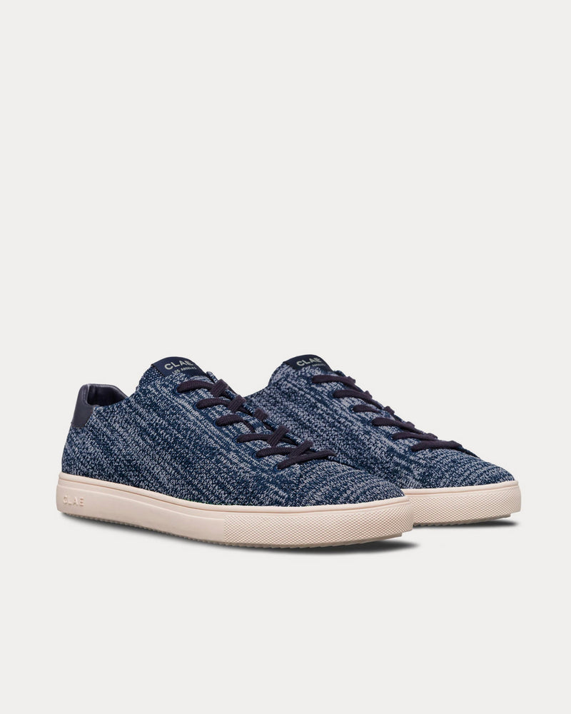 Clae BRADLEY KNIT X SEAQUAL Navy Two-Tone Low Top Sneakers - 2