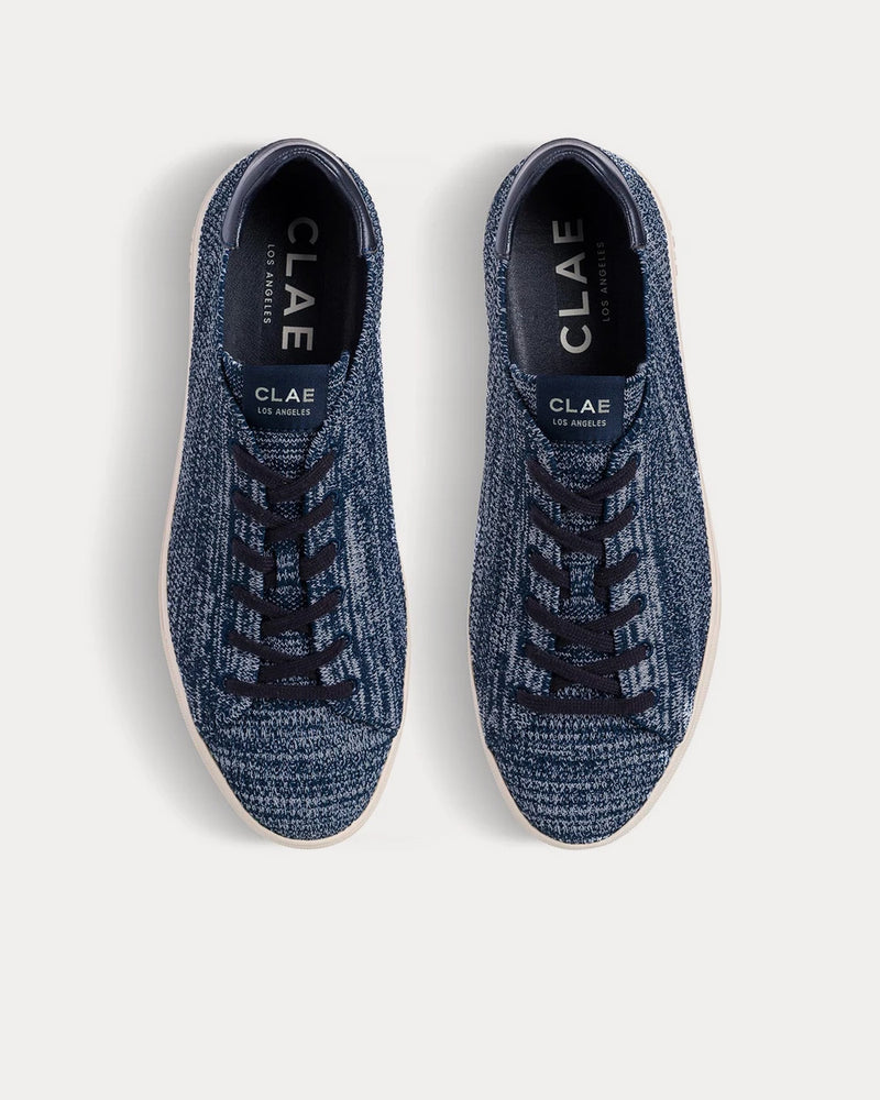 Clae BRADLEY KNIT X SEAQUAL Navy Two-Tone Low Top Sneakers - 3