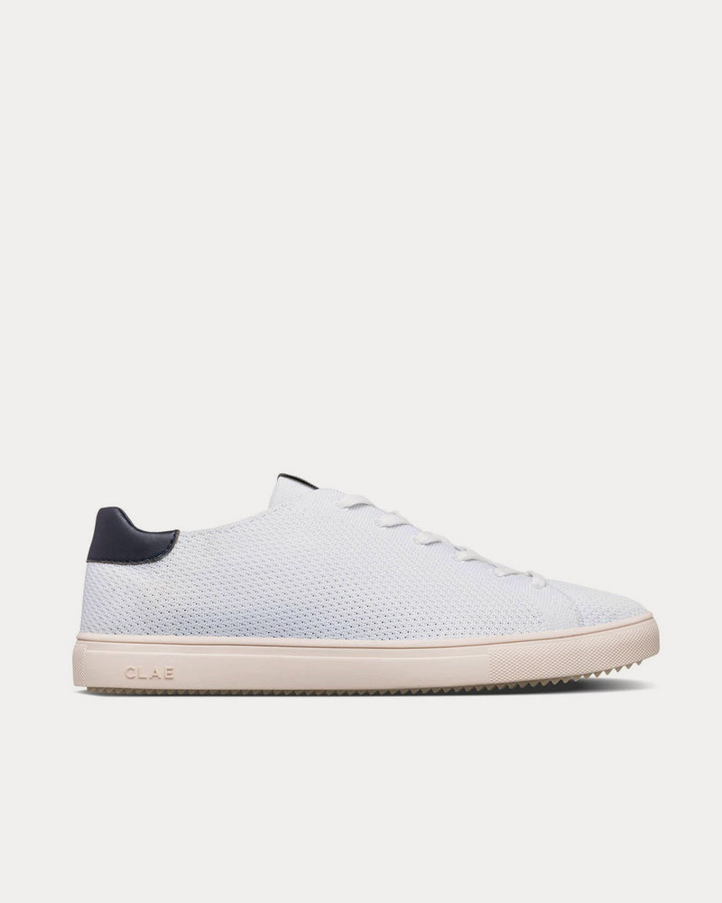 Clae BRADLEY KNIT CLAE X SEAQUAL White & Navy Sneakers - 1