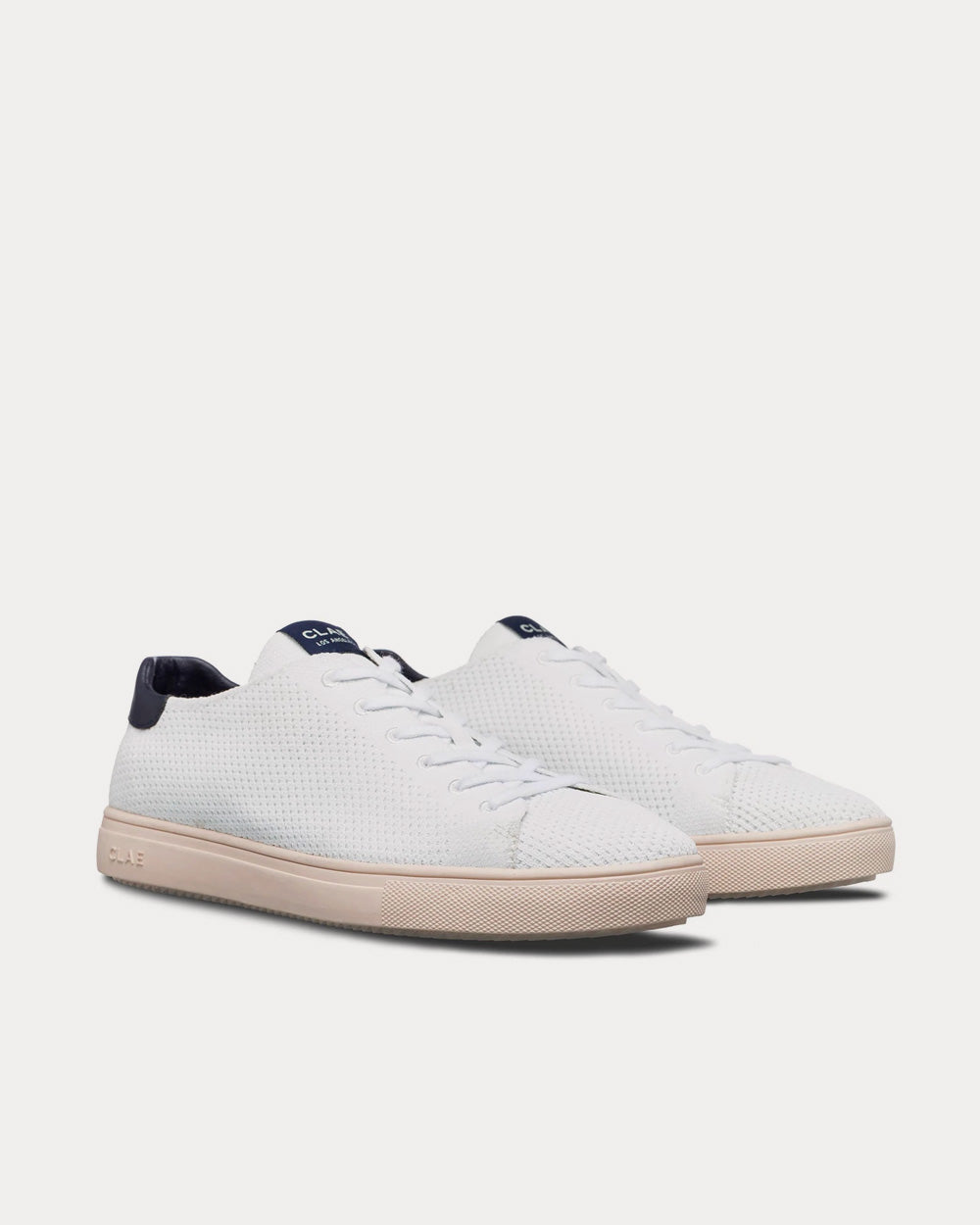 Clae BRADLEY KNIT X SEAQUAL White Low Top Sneakers - 2