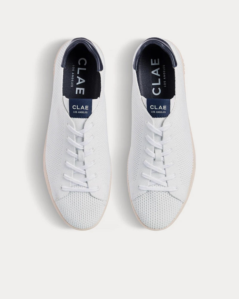 Clae BRADLEY KNIT CLAE X SEAQUAL White & Navy Sneakers - 3