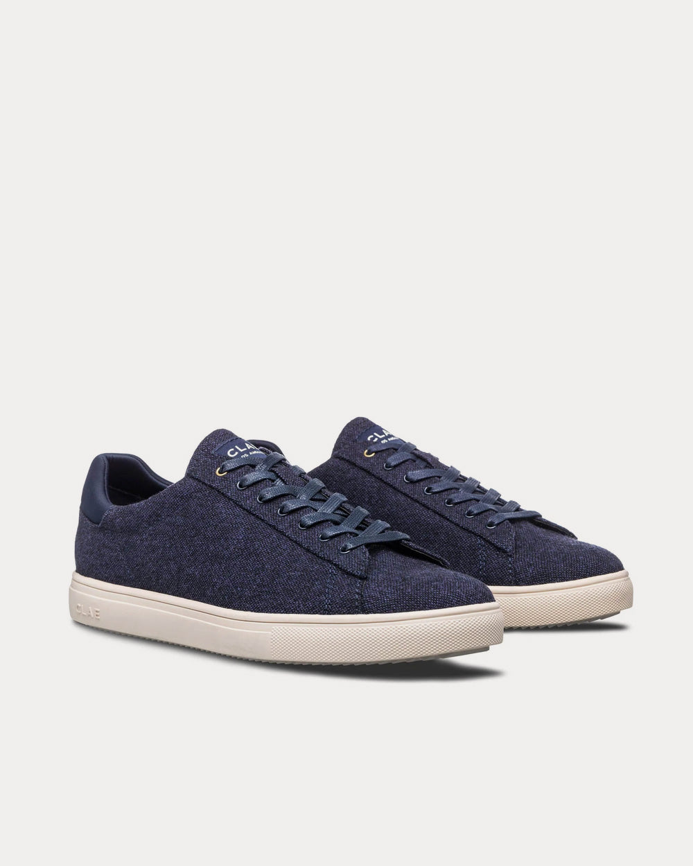 Clae Bradley Textile Navy Low Top Sneakers - 4