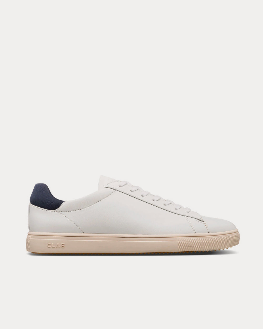 Clae Clae White/Navy Low Top Sneakers - 1