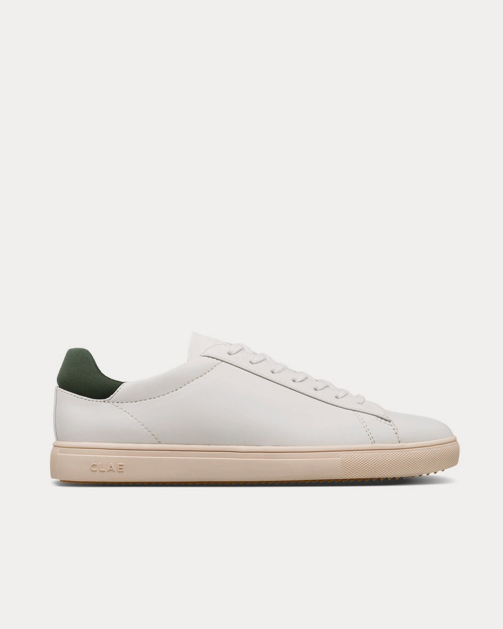 Clae Bradley White & Olive Sneakers - 1