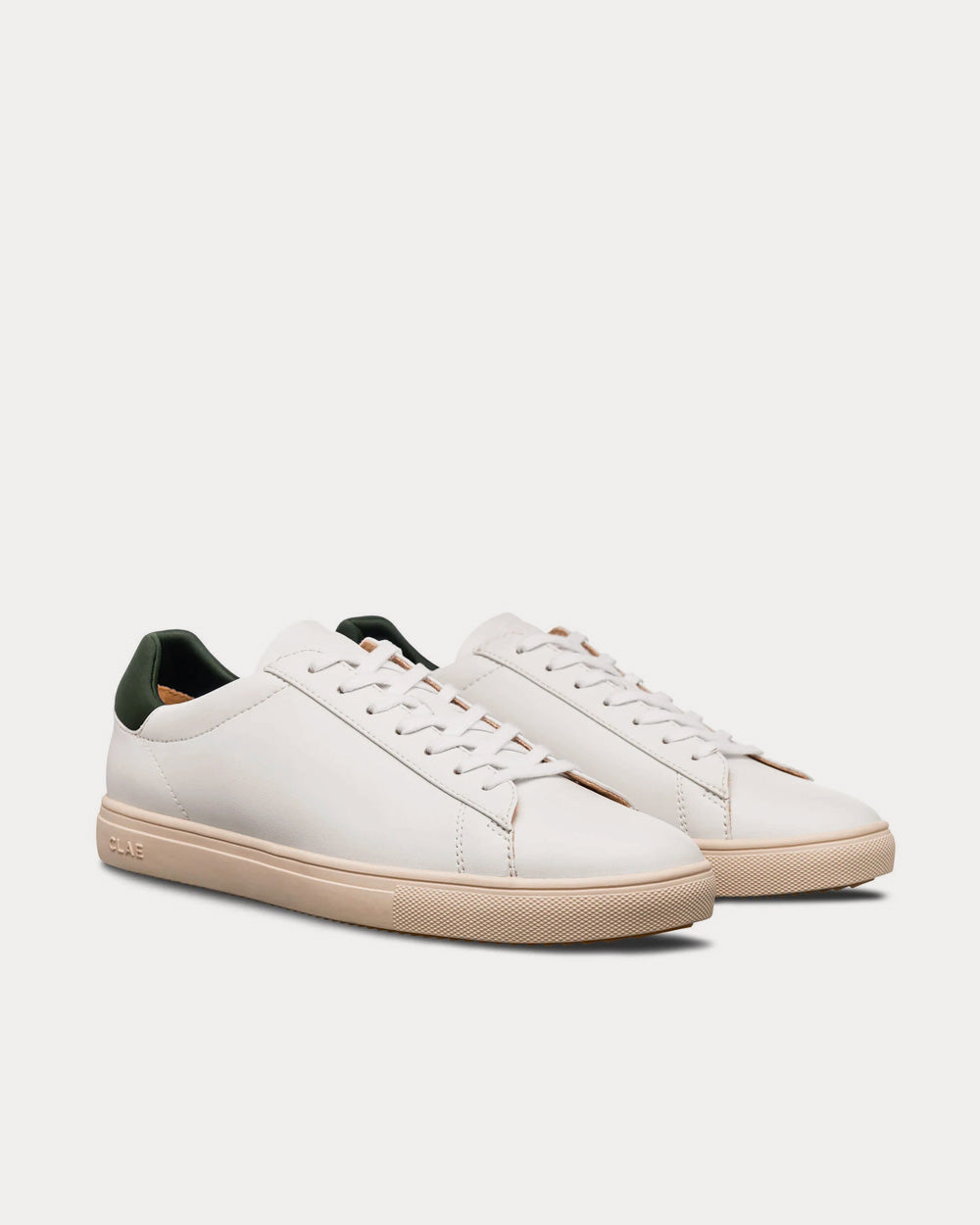 Clae Bradley White & Olive Sneakers - 2