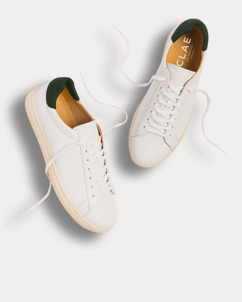 Clae Bradley White & Olive Sneakers - 4