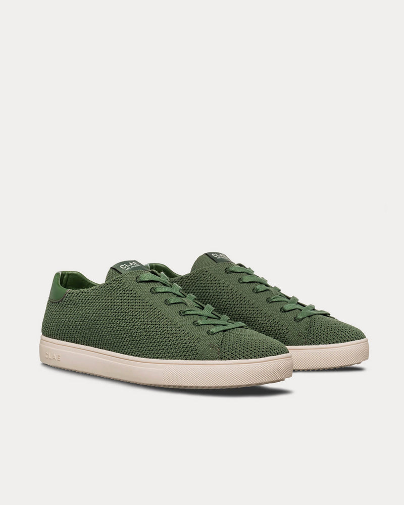 Clae BRADLEY KNIT X SEAQUAL Green Low Top Sneakers - 2