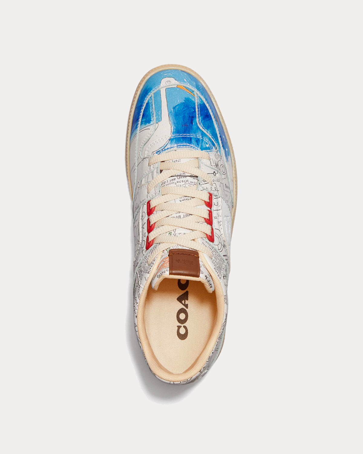 Coach x Basquiat Citysole Basquiat White High Top Sneakers - 4