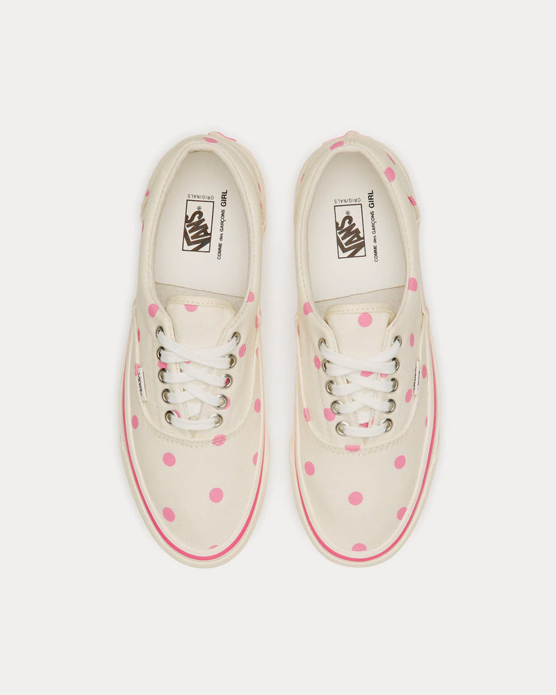 Comme des Garçons CDG x Vans OG Era LX Polka Dot White / Pink Low Top Sneakers - 2