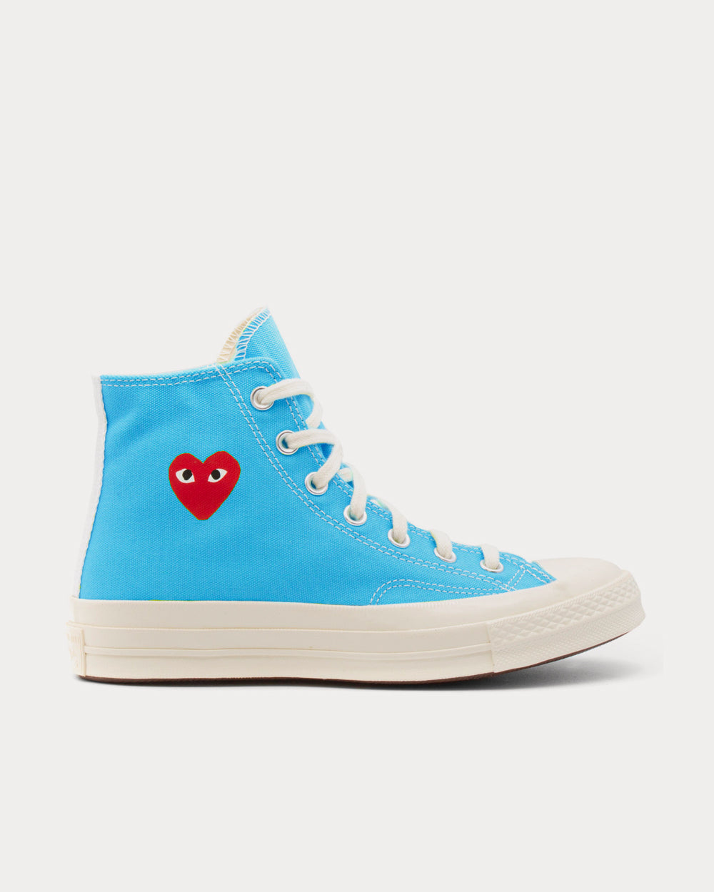 Converse x Comme des Garçons PLAY Chuck 70 Bright Blue High Top Sneakers - 1