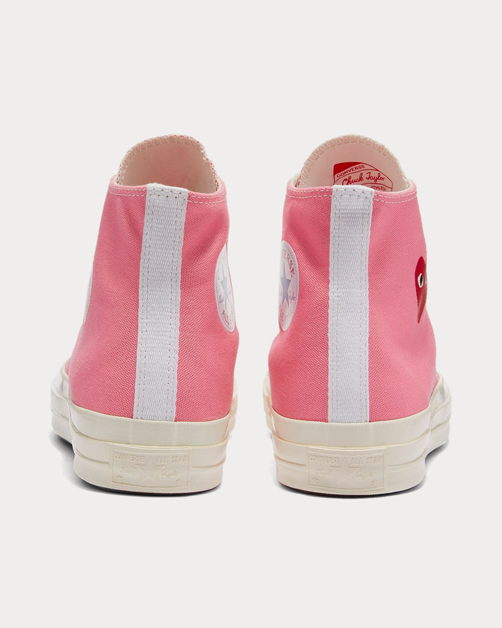 Converse x Comme des Garçons PLAY Chuck 70 Pink High Top Sneakers - 3