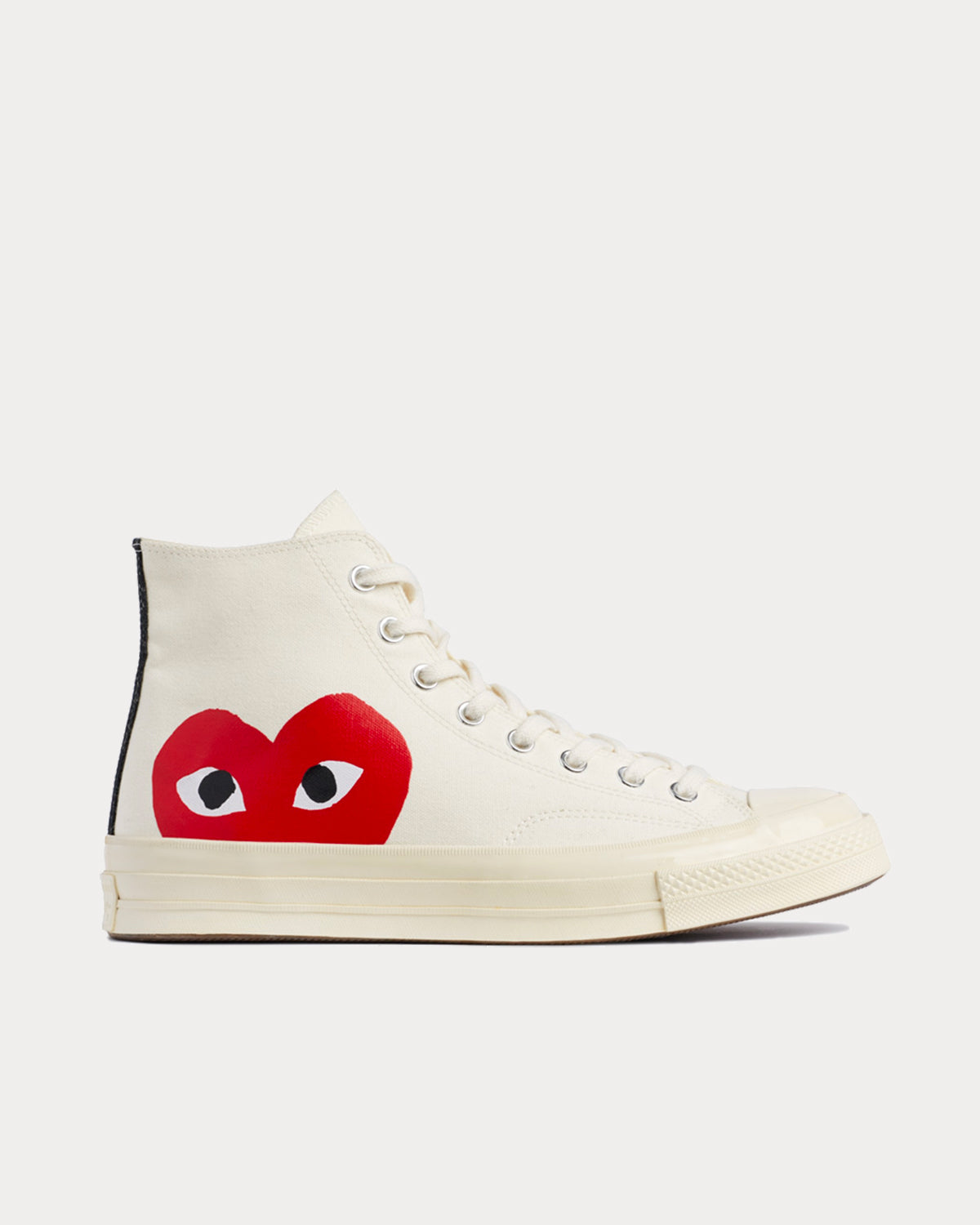 Converse x Comme des Garçons PLAY - Chuck Taylor All Star 70 Ox White High Top Sneakers