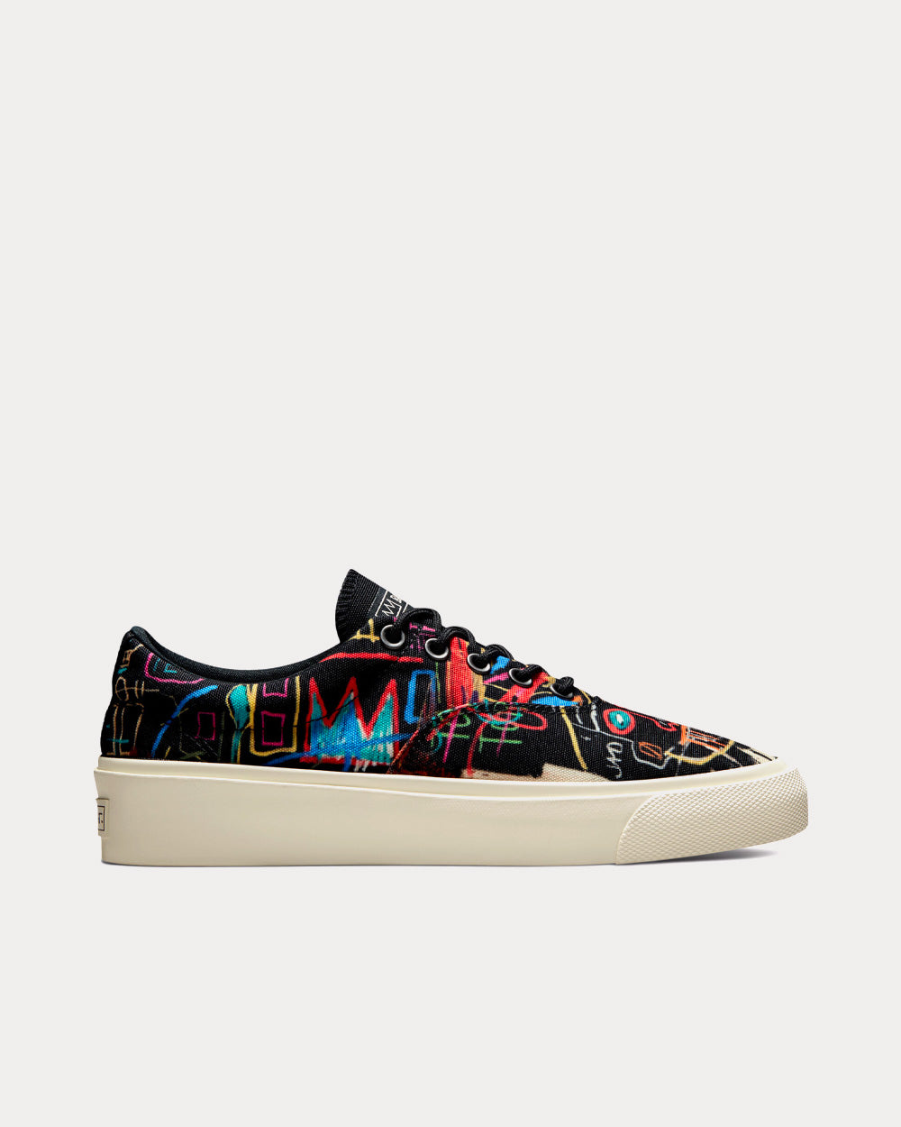 Converse x Basquiat Skidgrip Ox Black / Multi / Egret Low Top Sneakers - 1