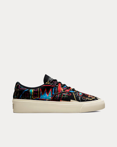 Converse x Basquiat Skidgrip Ox Black / Multi / Egret Low Top Sneakers