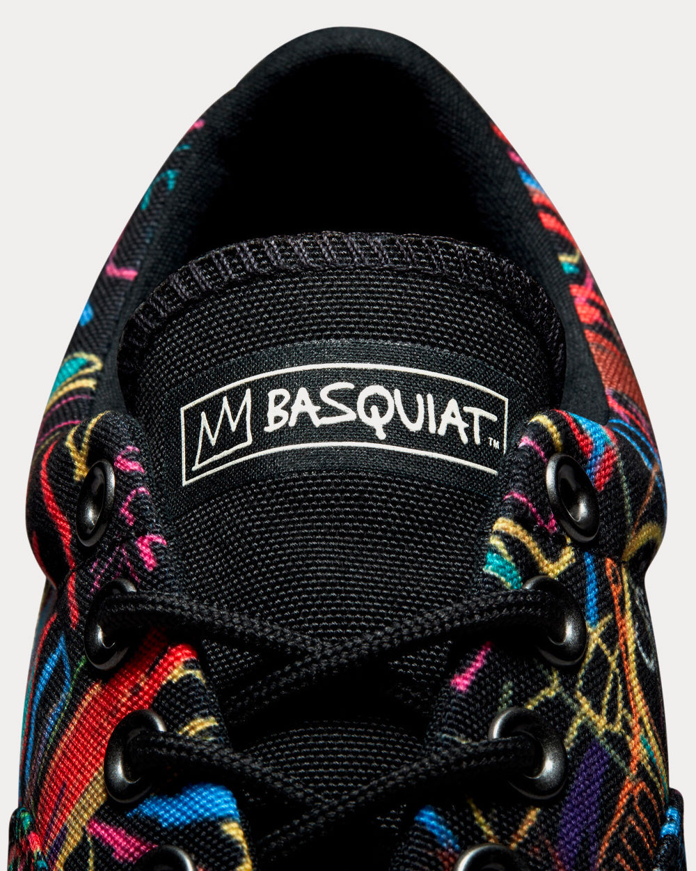 Converse x Basquiat Skidgrip Ox Black / Multi / Egret Low Top Sneakers - 5