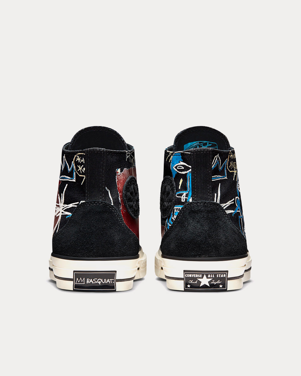 Converse x Basquiat Chuck 70 Black / Multi / Egret High Top Sneakers - 4