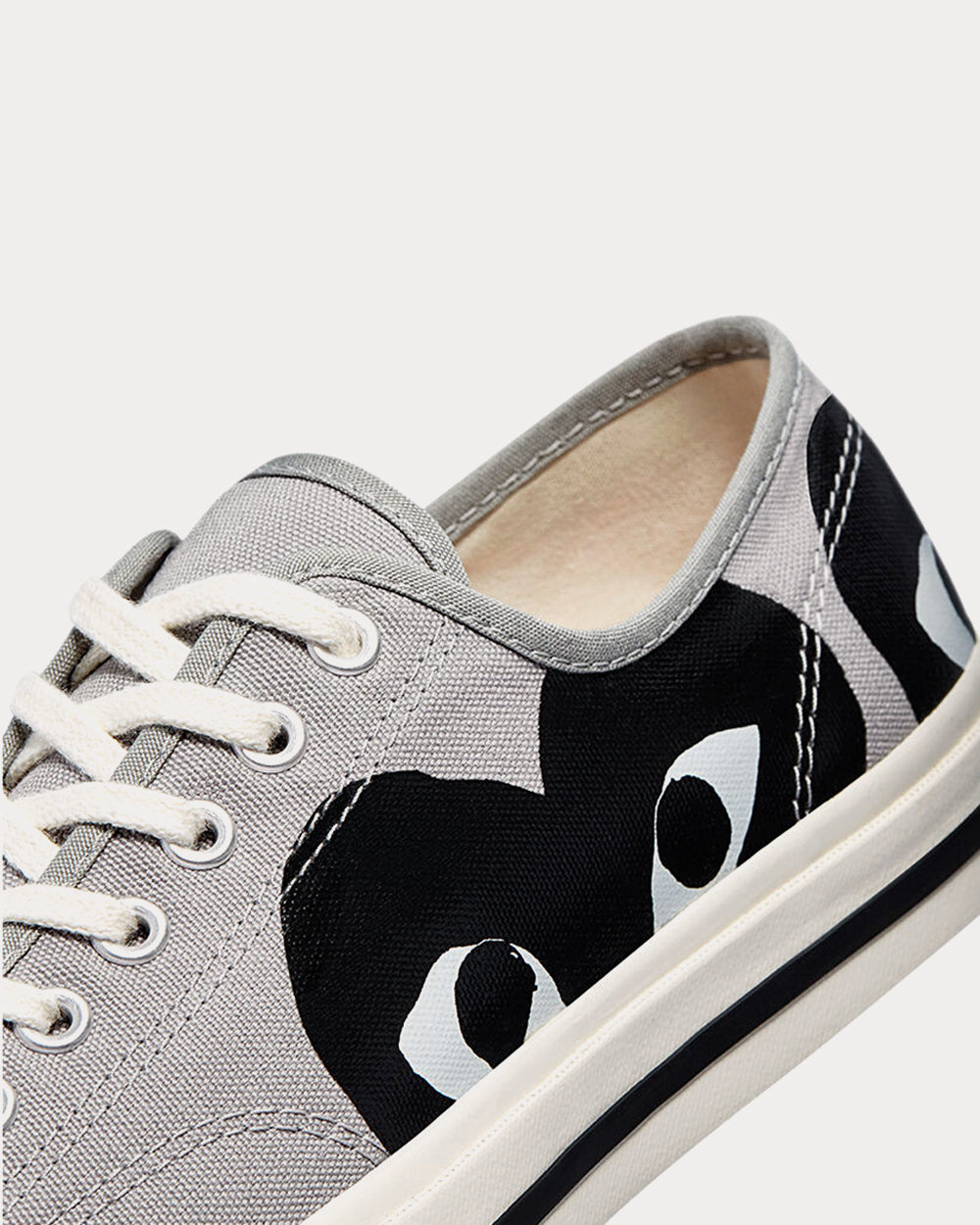 Converse x Comme des Garçons PLAY Jack Purcell Drizzle / Egret / Black Low Top Sneakers - 4