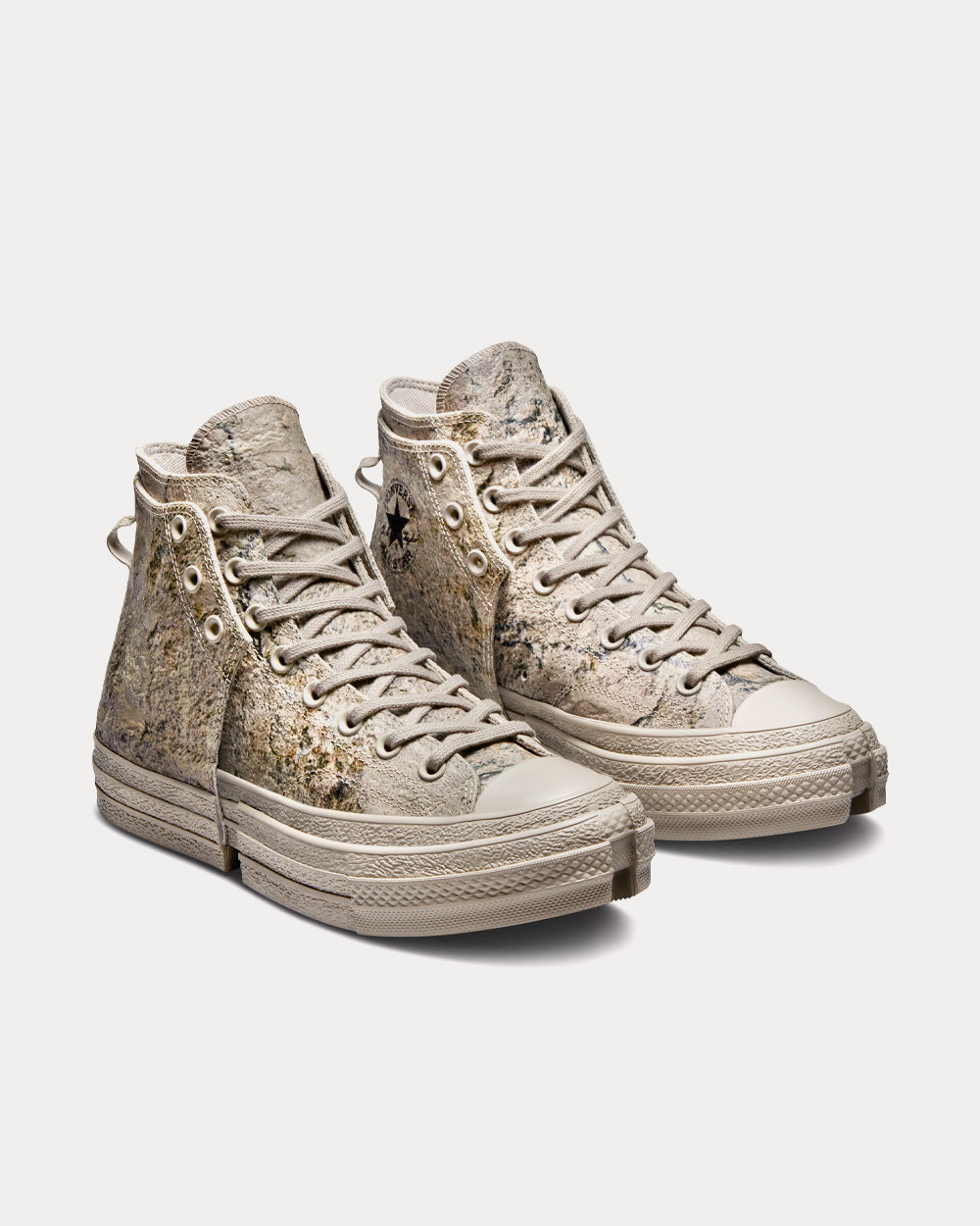 Converse x Feng Chen Wang 2 in 1 Chuck 70 Grey High Top Sneakers - 2