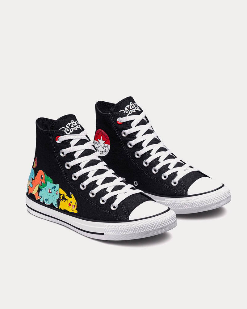 Converse x Pokémon First Partners Chuck Taylor All Star Black / Multi / White High Top Sneakers - 3