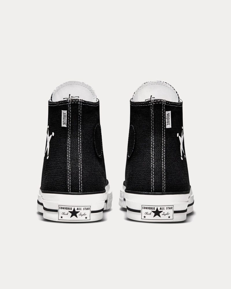 Converse x Stüssy Chuck 70 Black / White High Top Sneakers - 4