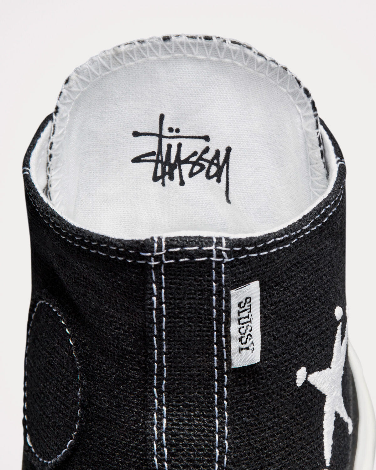 Converse x Stüssy Chuck 70 Black / White High Top Sneakers - 6