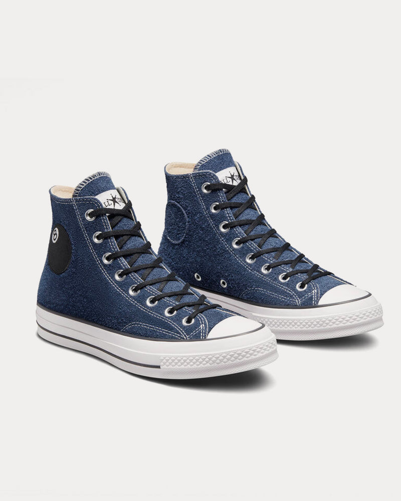 Converse x Stüssy Chuck 70 8-Ball Sea / White / Black High Top Sneakers - 3