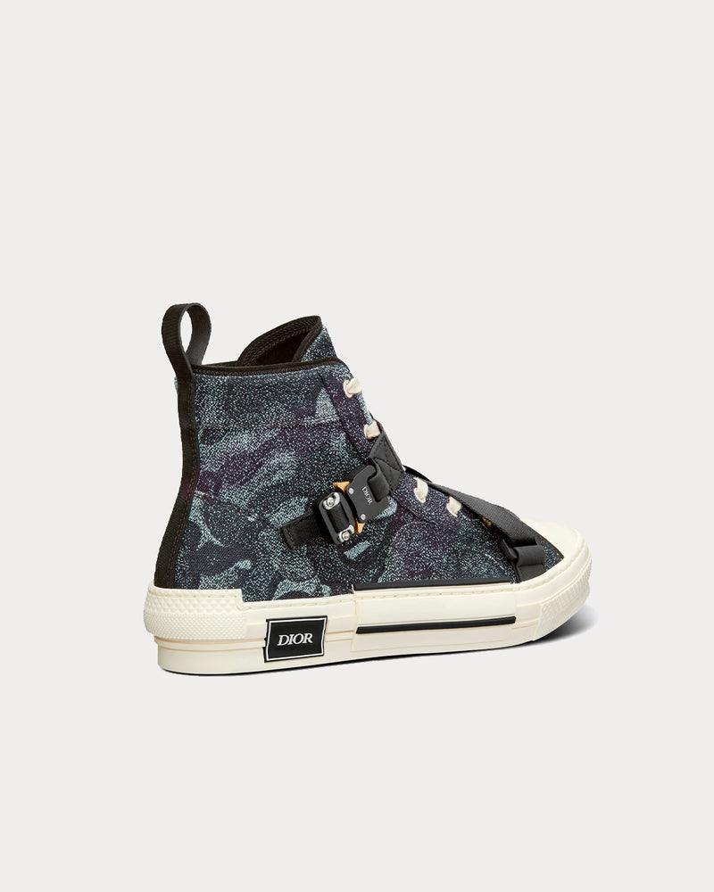 Dior x Peter Doig B23 Denim Camouflage Jacquard High Top Sneakers - 4