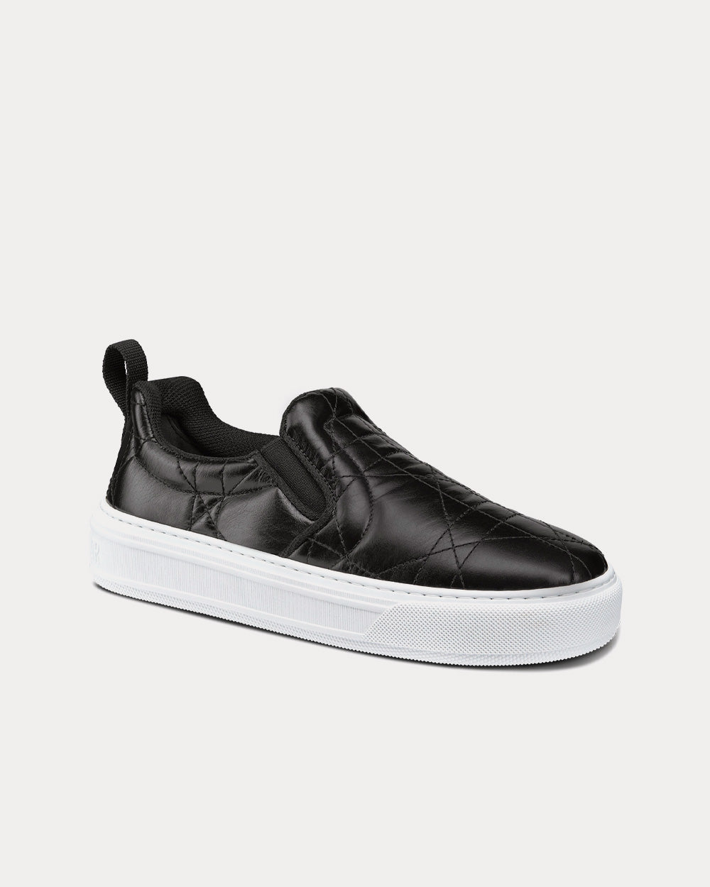 Dior Solar Black Quilted Cannage Calfskin Slip On Sneakers - 3