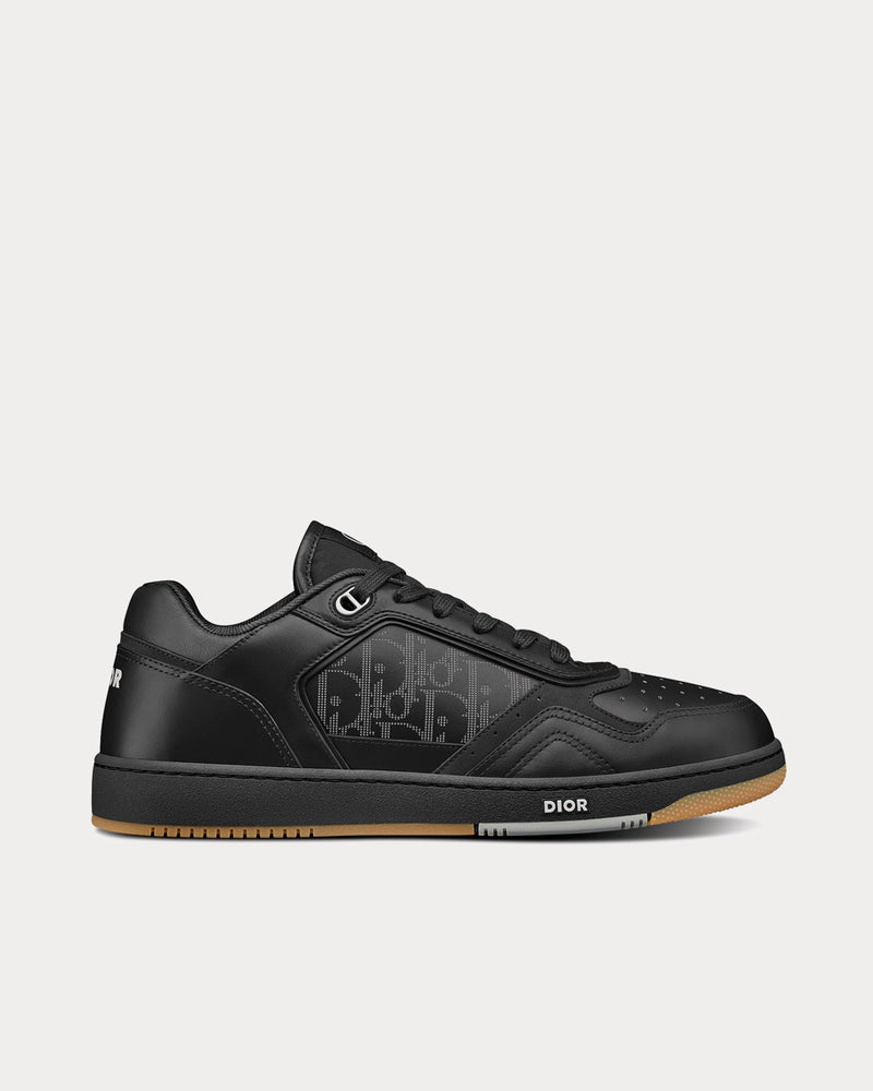 Dior World Tour B27 Black Dior Oblique Galaxy Leather with Smooth Calfskin and Suede Low Top Sneakers - 1